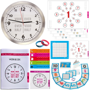 Leer kinderen op een beeldende manier klokkijken, rekenen tot 100, de tafel van 1-10 en het metriek stelsel.