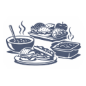 Icoon lunch bord bestek zakelijk arrangement Bedstay op 8 Dalen