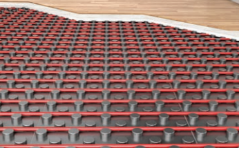 Droogbouwsysteem met waterleidingen