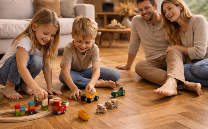 goede combinatie vloer verwarming met parket