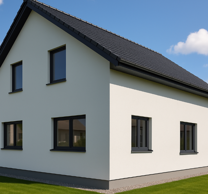 gerenoveerde en geisoleerde woning, afgewerkt met bepleistering
