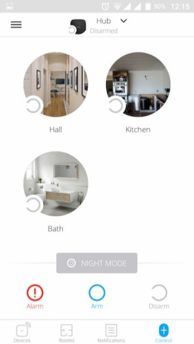 AJAX Hub handleiding kamers aanmaken