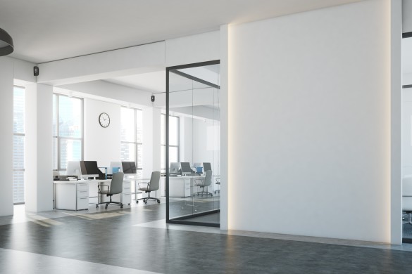 AJAX MotionCAM montagevoorbeeld in een kantoor