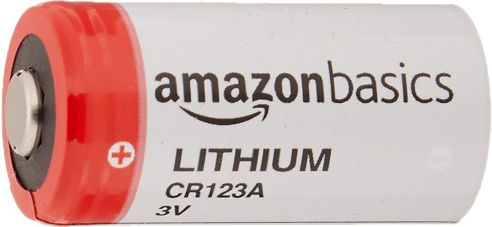 Amazon basics CR123A battery for AJAX alarm system