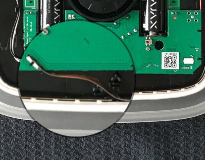 AJAX StreetSiren handleiding batterij vervangen indien ledstrip of kunststof frame is verwijderd stap 4