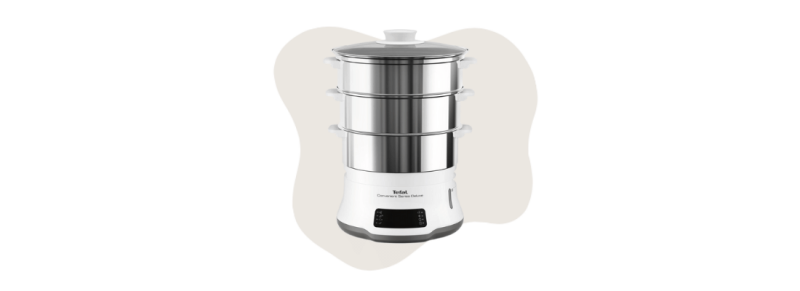 Tefal stoomkoker VC502D, rvs stoomkokers