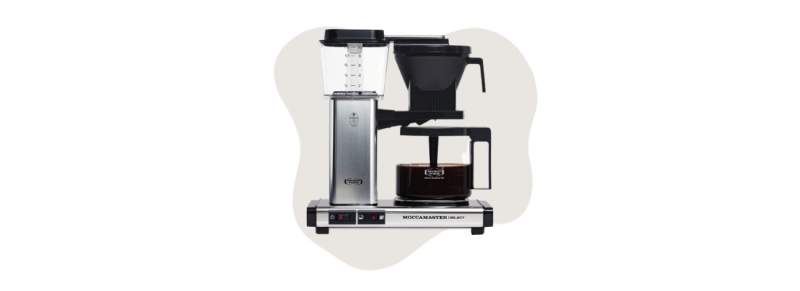 Moccamaster KBG select, filter koffiezetapparaat hete koffie