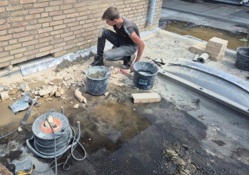 Spouw lood vervangen