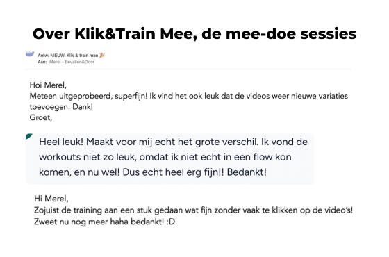 Review voor Klik & Train Mee voor Bevallen&Door