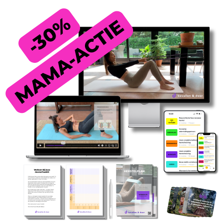 Bekkenbodemoefeningen na de bevalling, urineverlies, verzakking, zwaar gevoel, knip, totaalruptuur