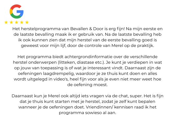 Herstel na bevalling