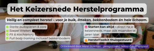 Oefeningen na keizersnede – veilig herstel met het Keizersnede Herstelprogramma