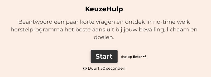 Herstel na de bevalling