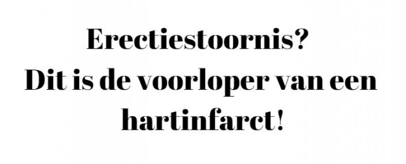 Erectiestoornis is niet altijd psychisch!