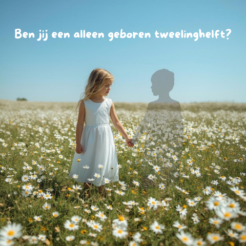 alleen geboren tweeling