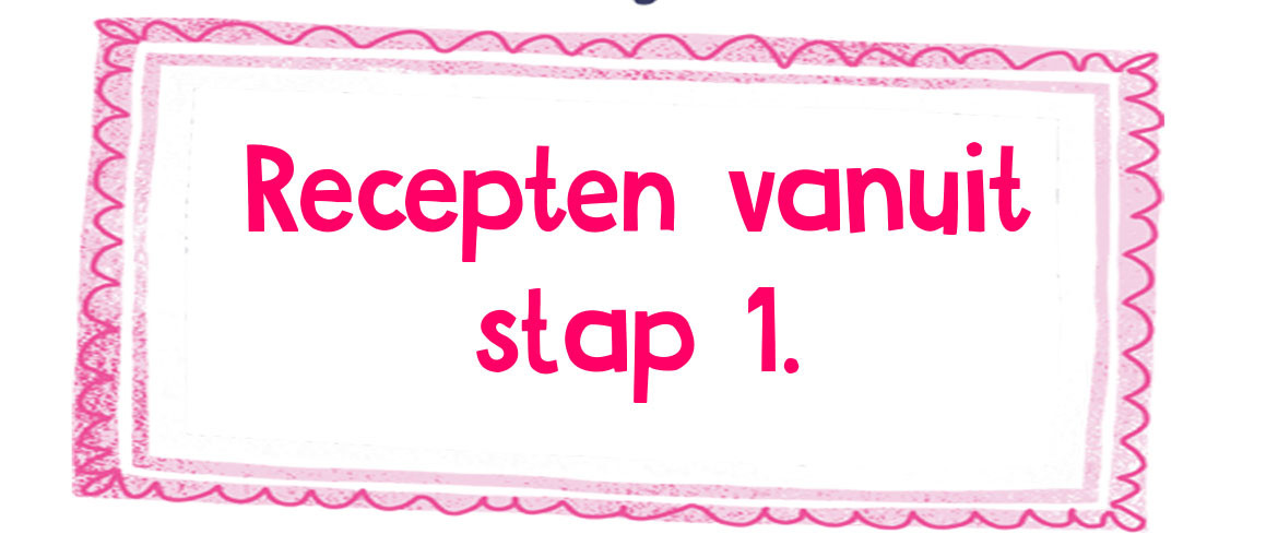 1 op 1 dieet recepten - Stap 1