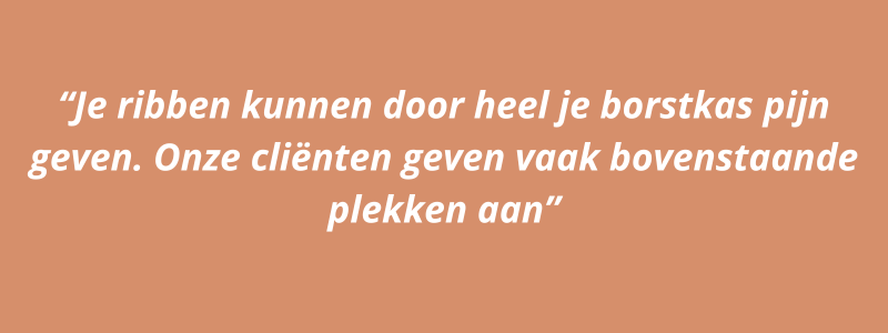 ribben pijn quote over plekken waar ribpijn voelbaar is