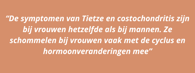Quote symptomen syndroom van tietze vrouw