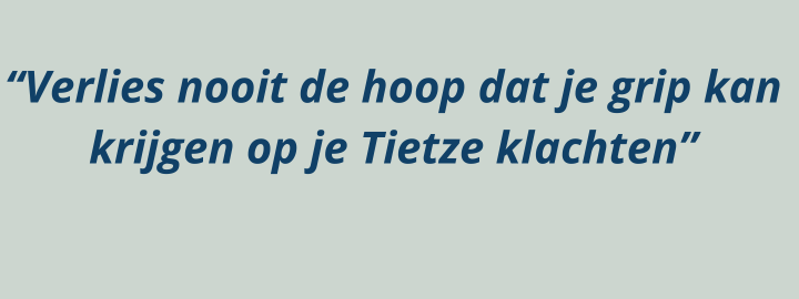 quote: verlies nooit de hoop dat je grip kan krijgen op je klachten
