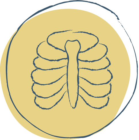 symbool tietze een borstkas