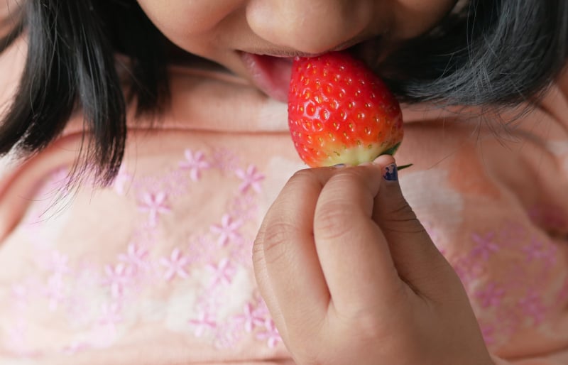 aardbeien, gezonde snoepjes voor kinderen