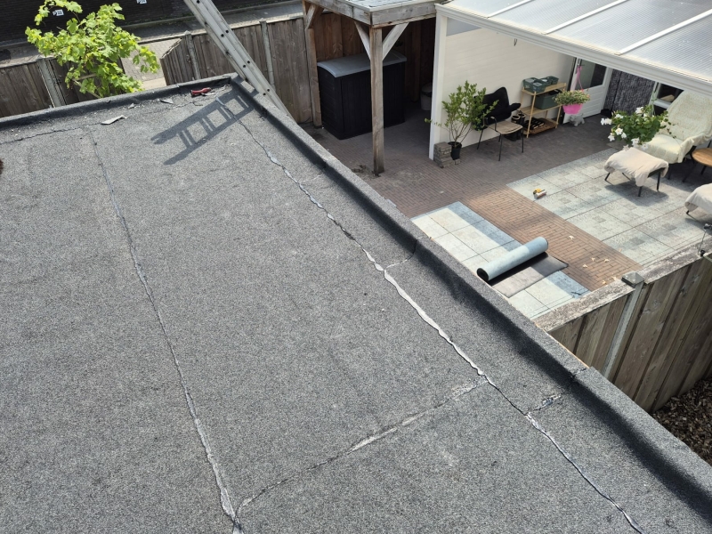 Bitumen plat dak renoveren