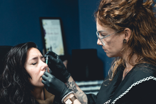 Roswitha piercing zoetermeer black star tattoo