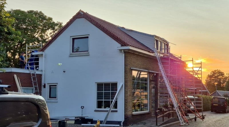 Dakkapel renoveren, na lekkage, complete renovatie