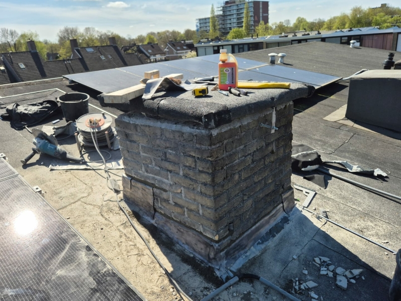 Schoorsteen waterdicht maken