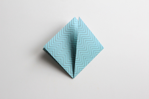 Origami Kerstbal stap8