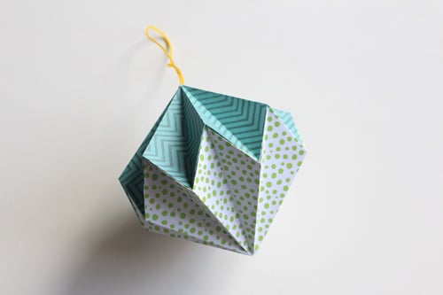 Origami Kerstbal