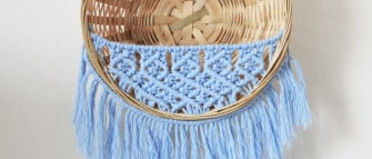 Macramé Mand Wandhanger, Boho Stijl & Super Hip!