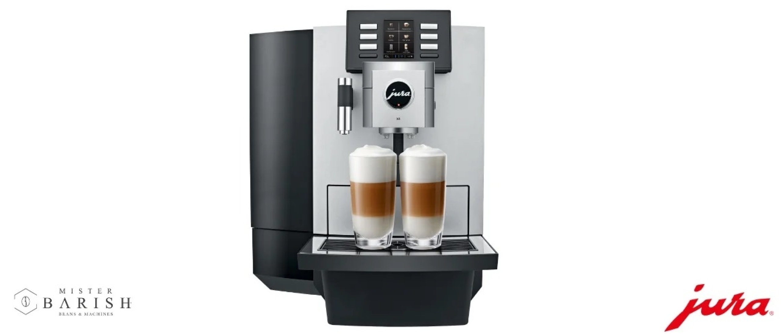 La Jura X8 est une machine haut de gamme pour un usage commercial et un café de qualité supérieure