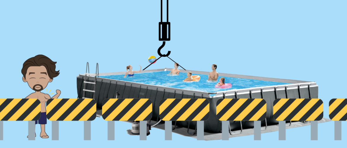 Zwembad opzetten: Intex Ultra Frame Pool