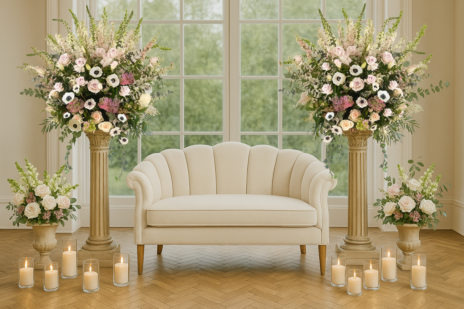 wedding ceremony flowers