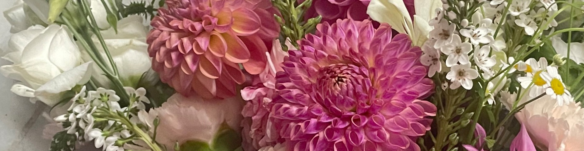 dahlia wedding flowers