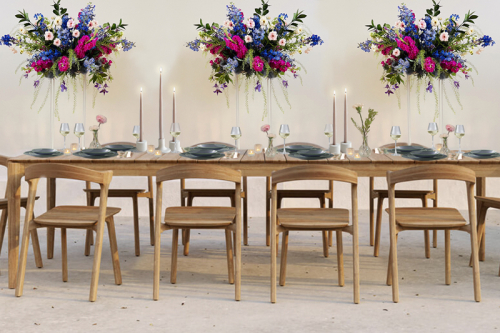 garden wedding center piece