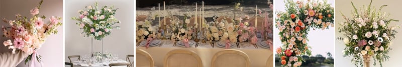 Luxury wedding flower cost