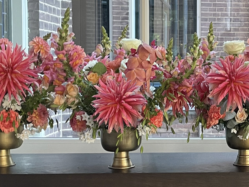 Event flowers at the Pillows Hotel