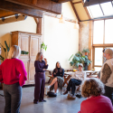 Deelnemers tijdens een live dag van het Transformatie Traject bij Bloom by Mirte in Bergen op Zoom.