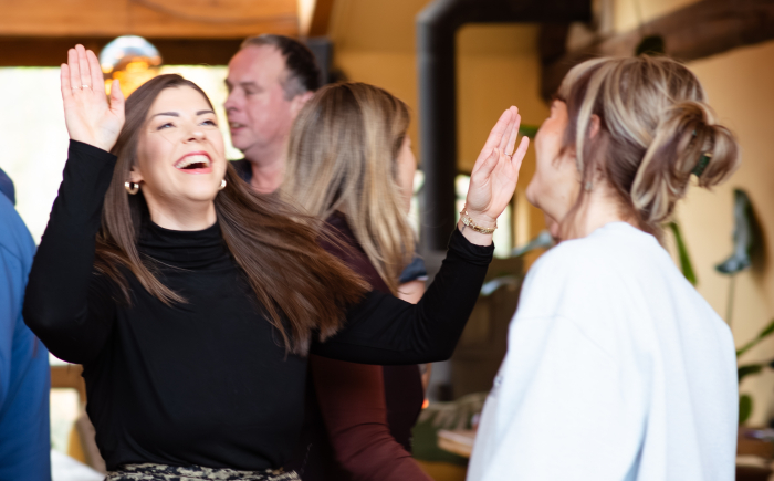 Deelnemers tijdens een live dag van het transformatie traject in Bergen op Zoom