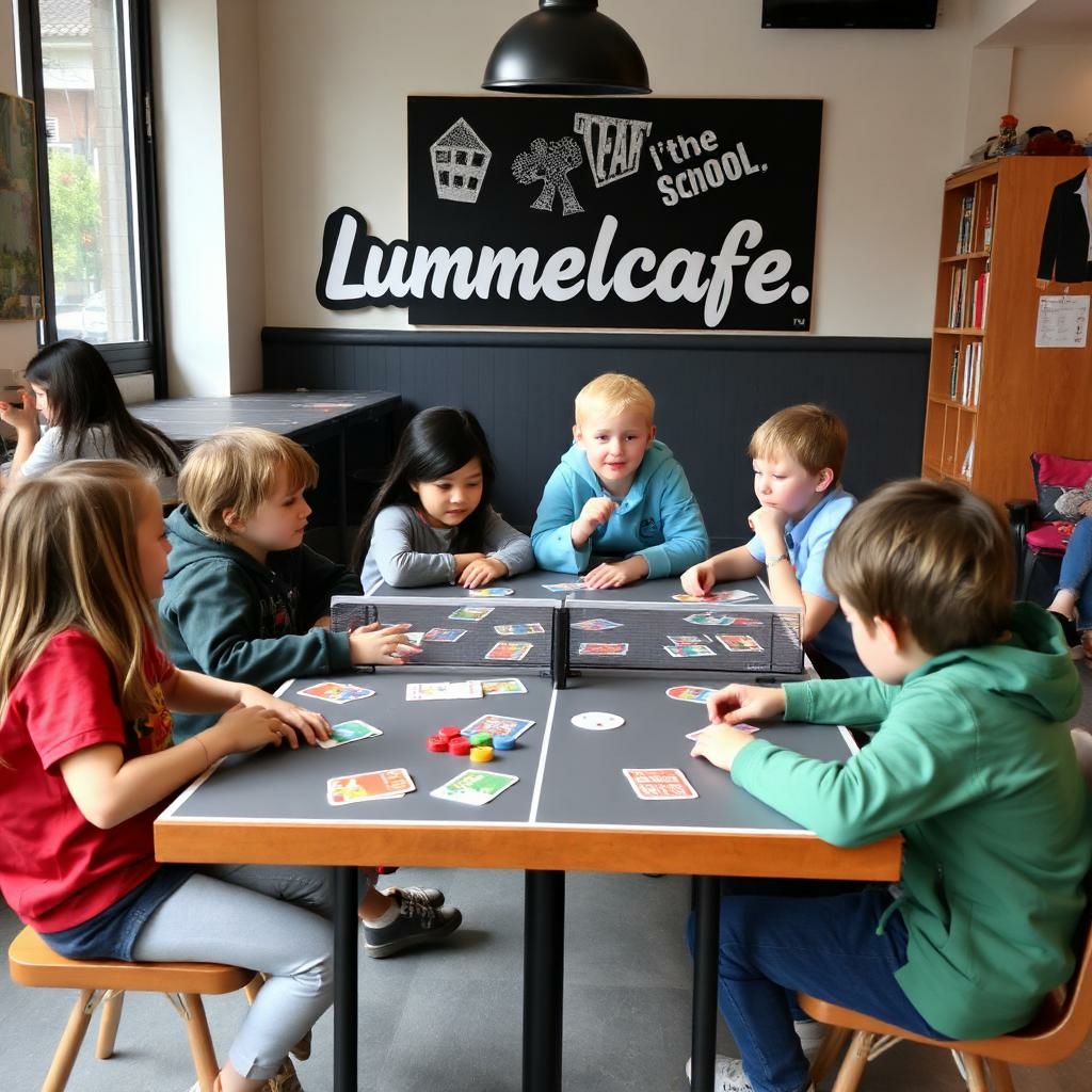 Kinderen spelen samen een bordspel