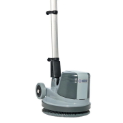 lage toeren machine De Nilfisk FM400L (laagtoeren) eenschijfsmachine heeft een 43cm borstel/paddiameter en is ontworpen voor middelzwaar gebruik.