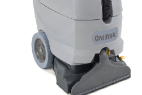 Met de ES300 is voor Nilfisk een nieuw tijdperk van tapijtreiniging aangebroken. Deze machine is ideaal voor het reinigen van vaak en minder vaak belopen tapijt