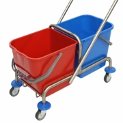 mopwagen rvs 2x17 liter