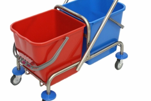 mopwagen rvs 2x17 liter