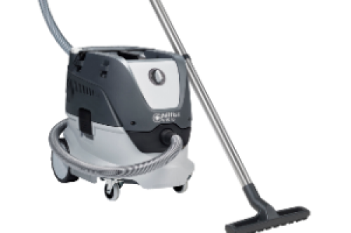 De Nilfisk VHS 40 stofzuiger serie met een innovatief filtersysteem, verbeterde prestaties en robuust ontwerp voor professionele gebruikers die een veilige