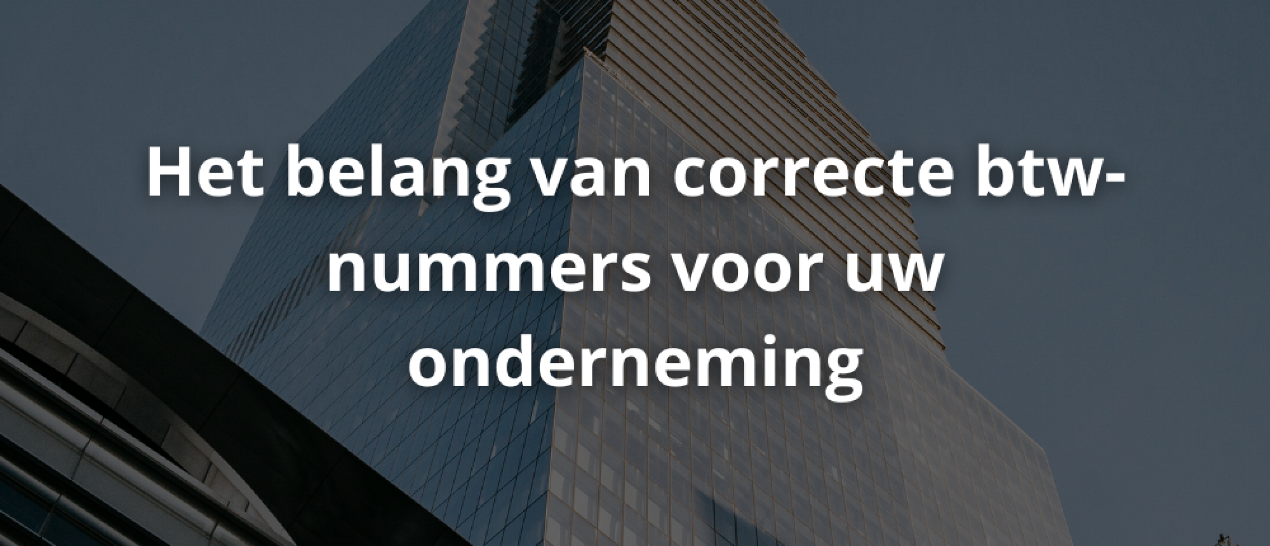 Het belang van correcte btw-nummers voor uw onderneming