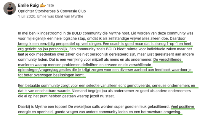 BOLD Network Review Emile Ruig