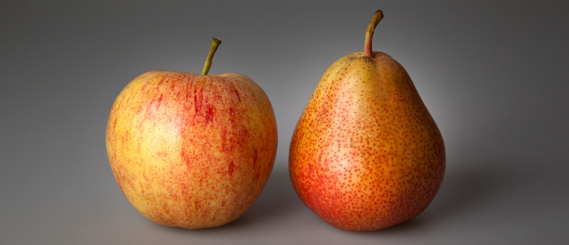 stop met vergelijken appel en peer